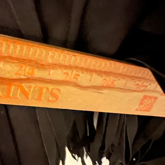 Y2K XL Fringe Black Faux Suede waist jacket cowgirl western festival Rock 90’s - Picture 6 of 12